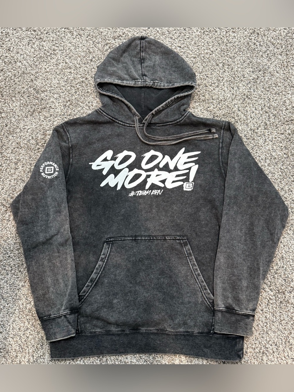 🔥BPN Bare Performance Nutrition Go One More Hoodie Medium Men’s